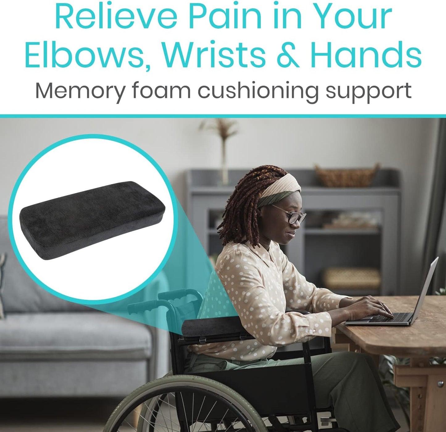 Comfortable Memory Foam Armrest Pads - Ergonomic Support