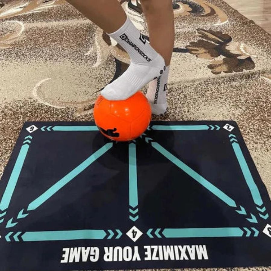 Soccer Training Mat + Pro Skills Video Program