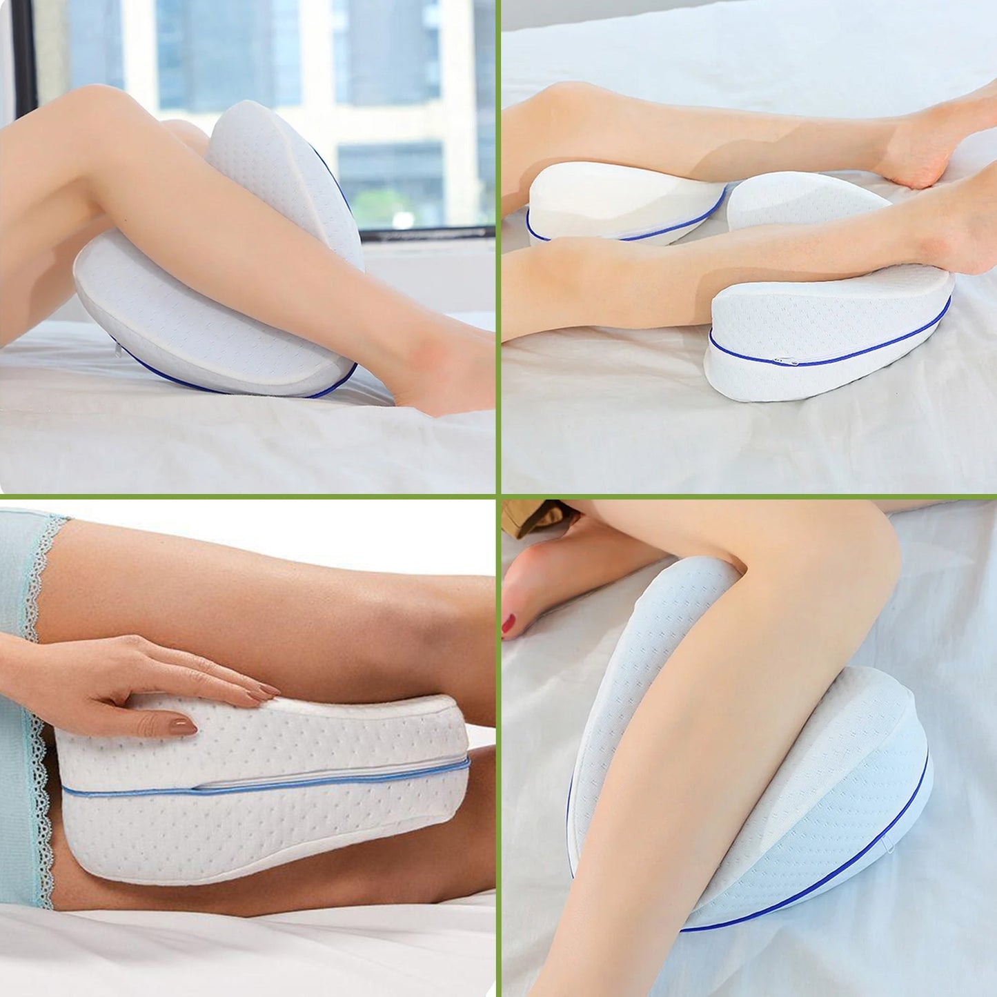 Memory Foam Knee Pillow β Back Pain Relief & Side Sleepers