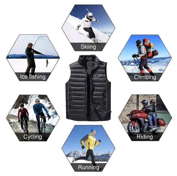 Unisex Heated Vest - Adjustable & Ultra-Warm