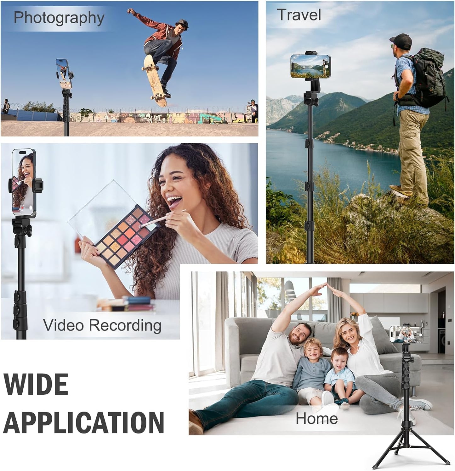 Portable Tripod Mount Stand - Extendable, Lightweight, Multi-Use