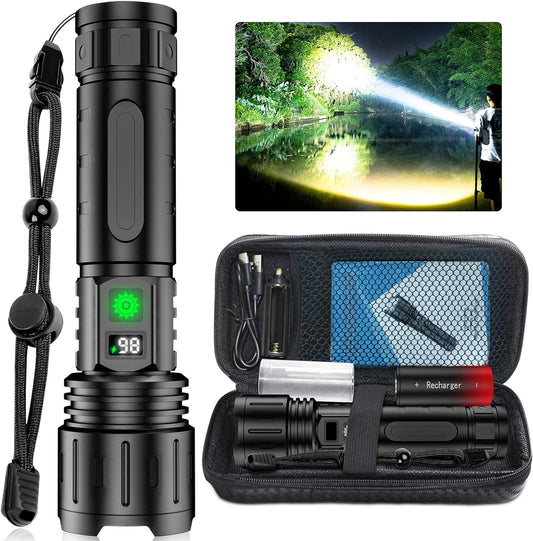 Ultra Bright LED Flashlight – Rechargeable Tactical Torch