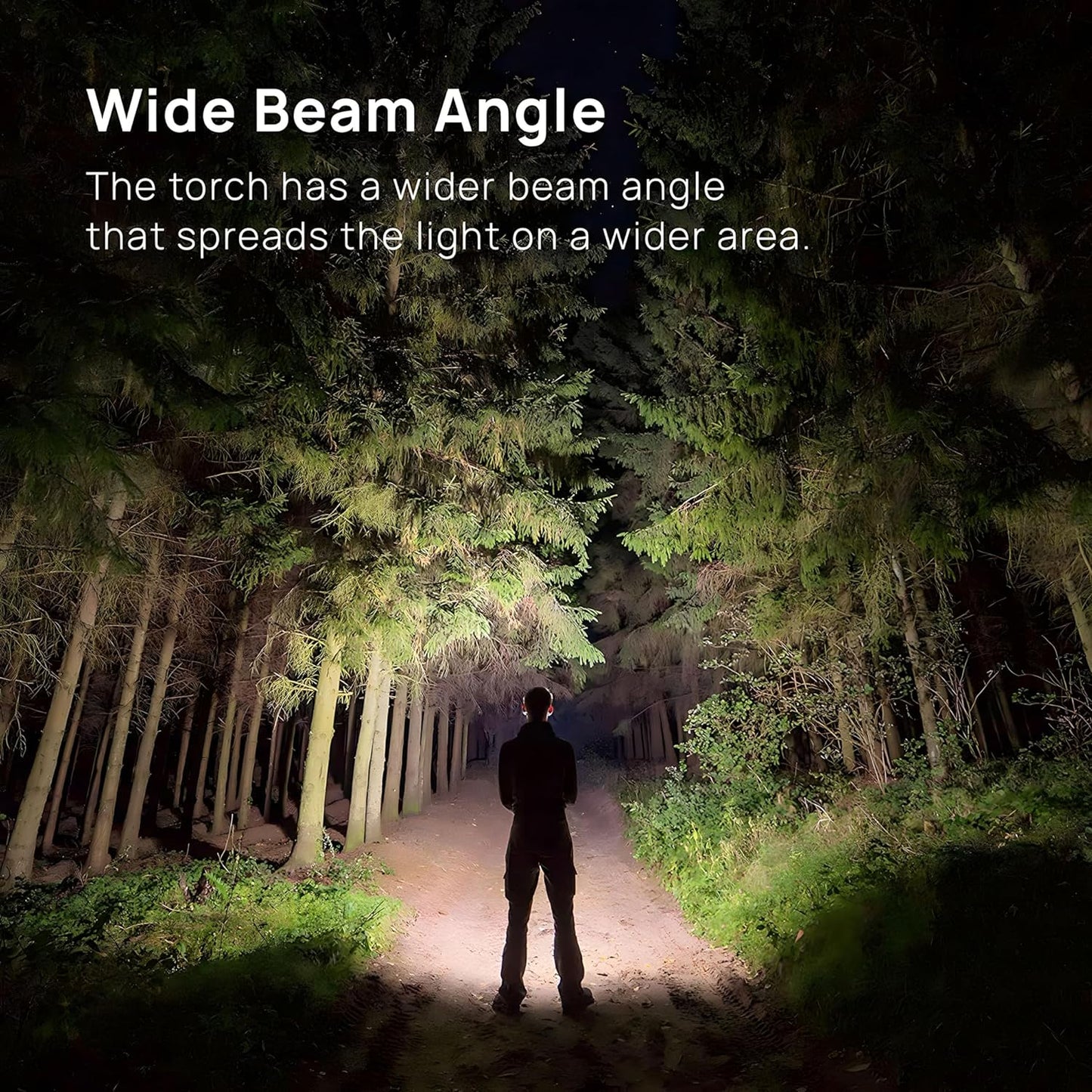 High-Power Tactical Flashlight - LED, Long Distance Beam