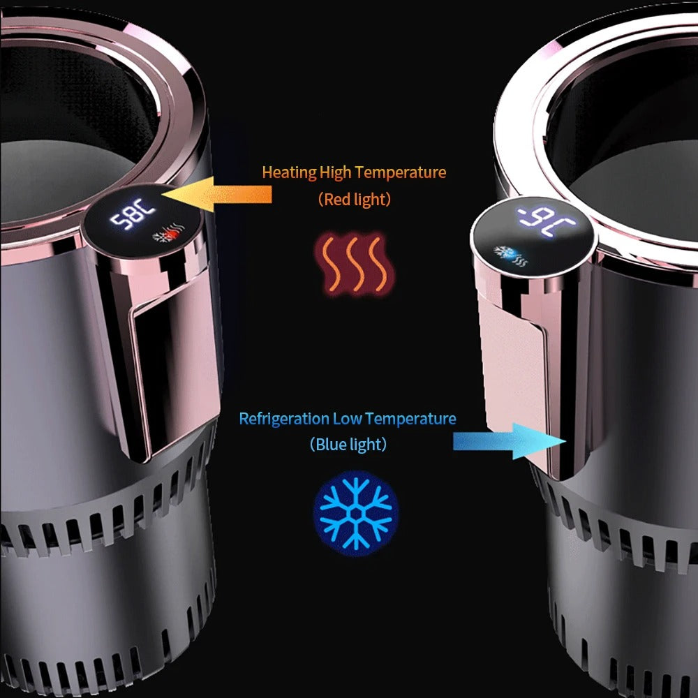 Smart Car Heating & Cooling Cup - 2-in-1 Temperature Control for Hot and Cold Drinks