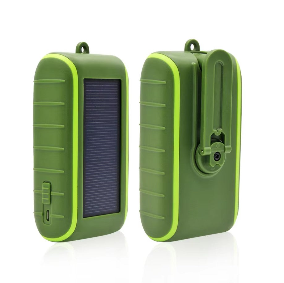 Hand Crank Solar Power Bank - Portable and Emergency Ready