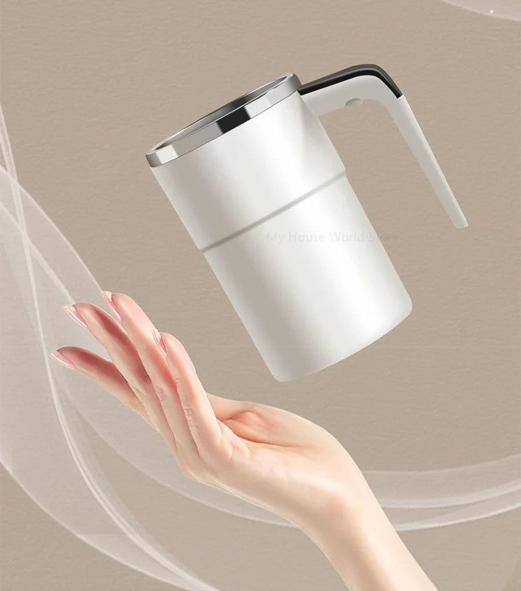 Rechargeable Self-Stirring Mug for Hot Drinks