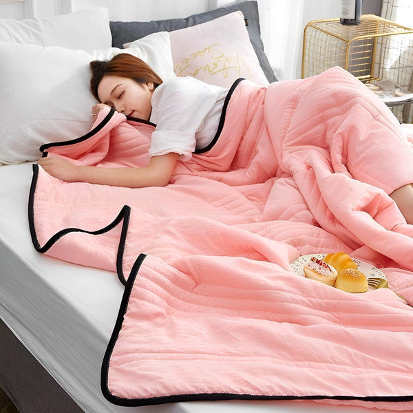 Cooling Calming Blanket – Breathable Ice Sleep Comfort