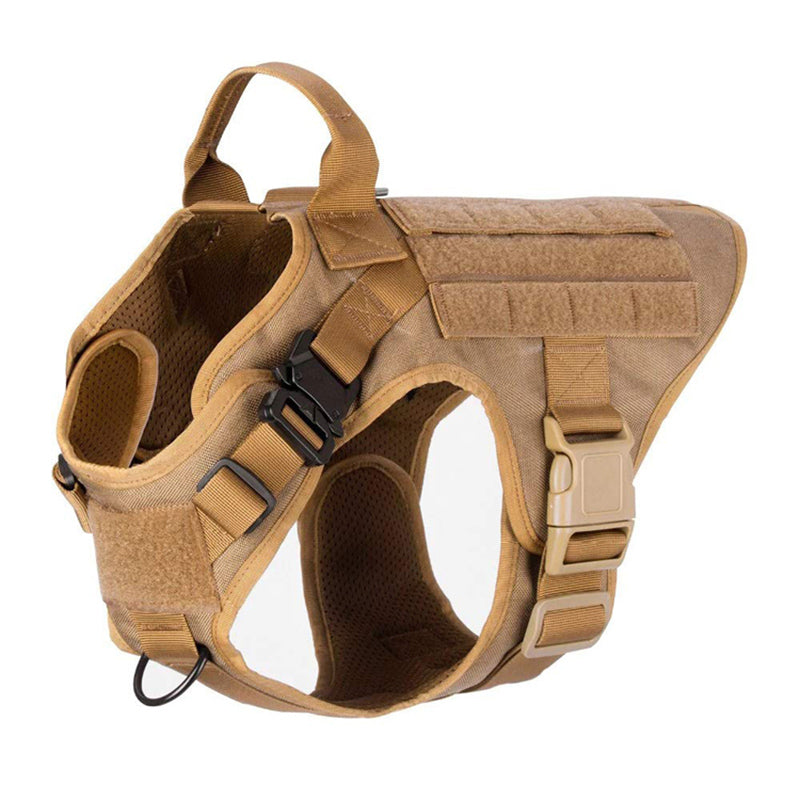 Tactical Dog Harness Vest – Adjustable w/ Handle for GSD