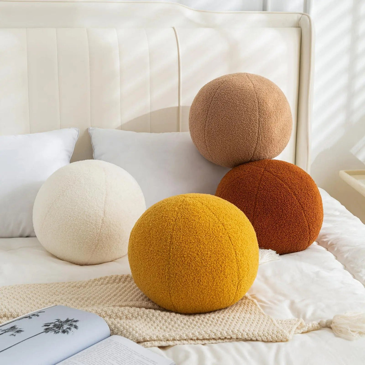 Round Ball Decorative Pillow Minimalist Cushion