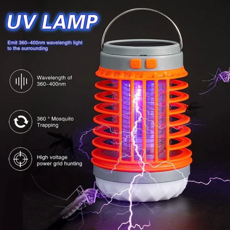 UV Mosquito Killer Lamp - USB Rechargeable, Portable Insect Zapper