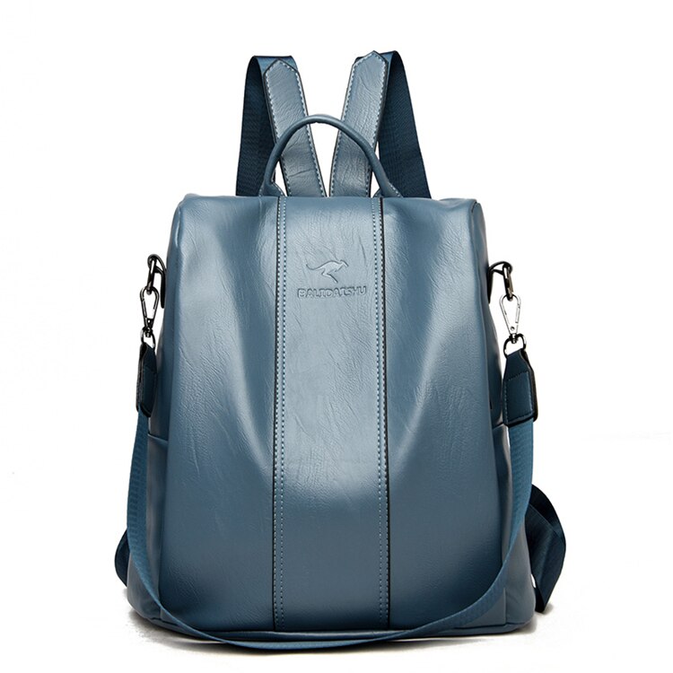 Vintage Leather Backpack for Women – Anti-Theft Design