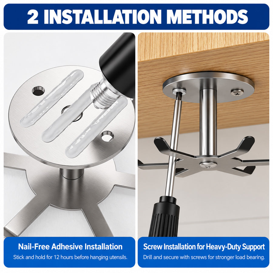 Rotating Utensil Hangers – 2 Pieces