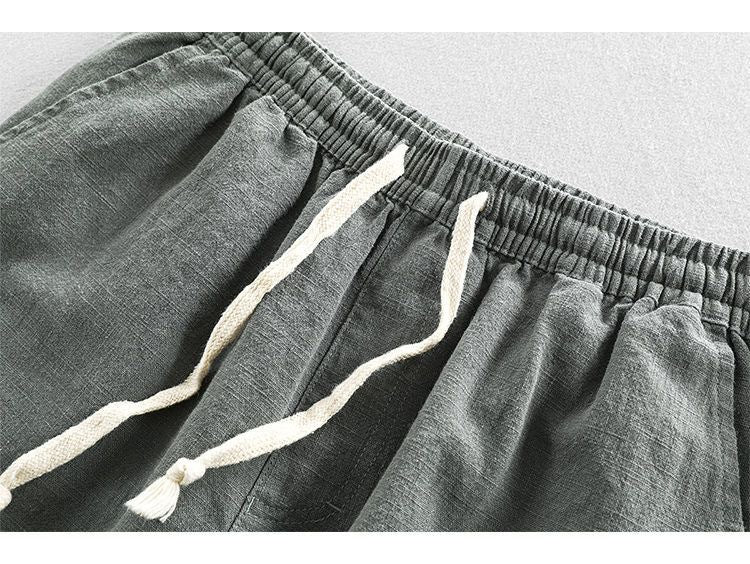 Men’s Casual Cotton Shorts – Loose Fit with Pockets