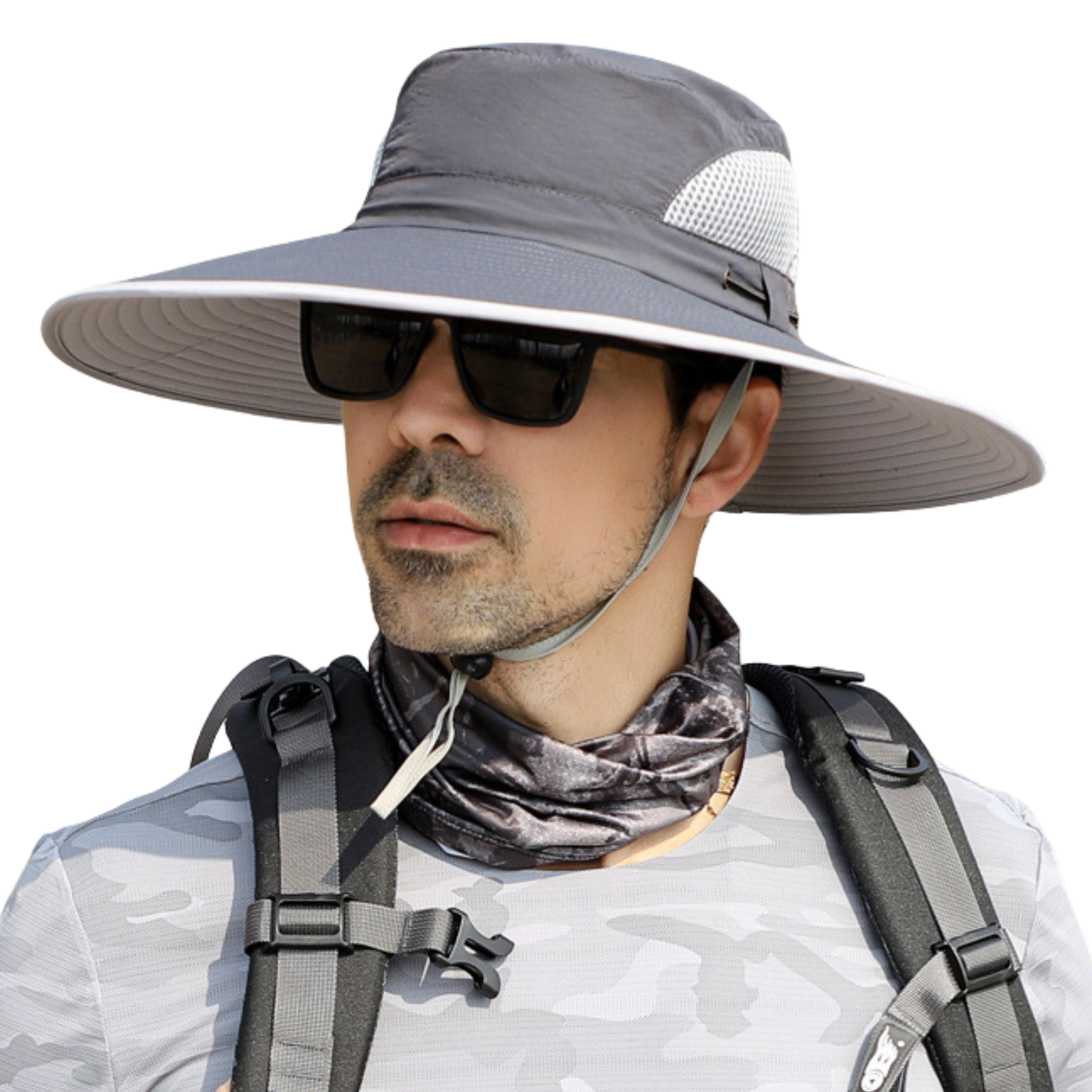 Extra Wide Brim Sun Hat for Big Heads – UV Protection