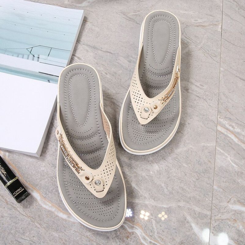 Women’s Cushion Flip Flops – Indoor Outdoor Comfort Sandals