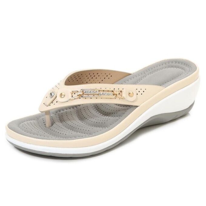Women’s Cushion Flip Flops – Indoor Outdoor Comfort Sandals