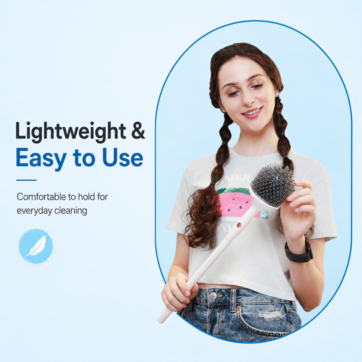 Electric Toilet Brush with UV Storage