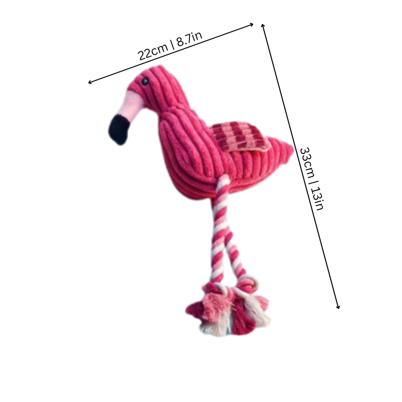 Flamingo Dog Chew Toy Small Dog Interactive Toy
