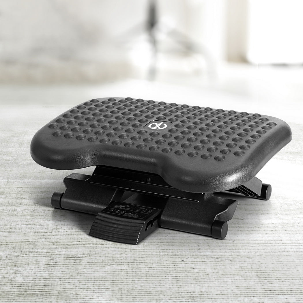 Adjustable Under Desk Foot Rest β Ergonomic Acupressure