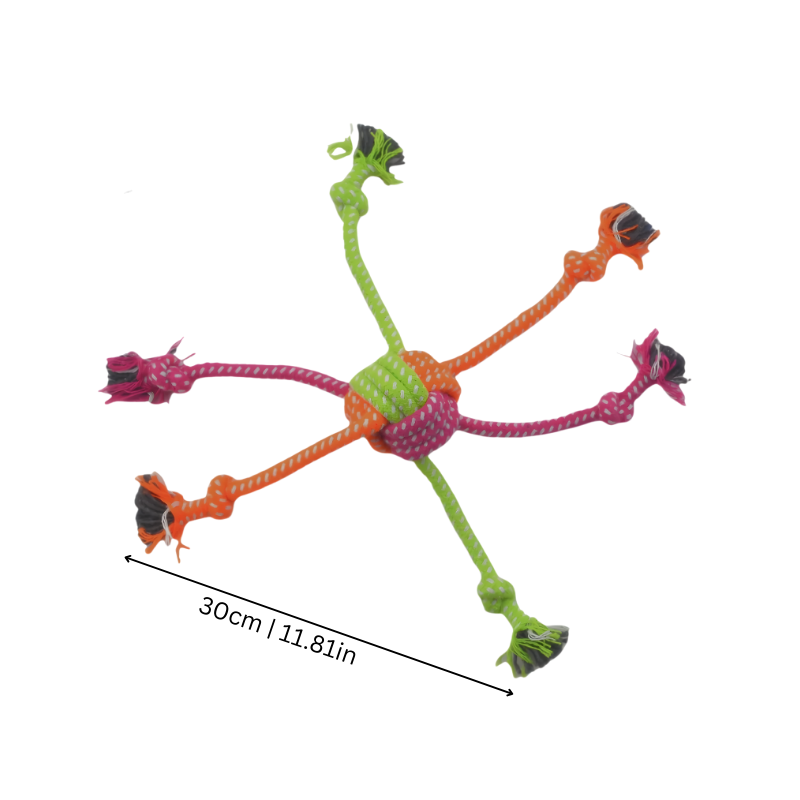 Christmas Dog Rope Toy - Durable Tug Chew Toy