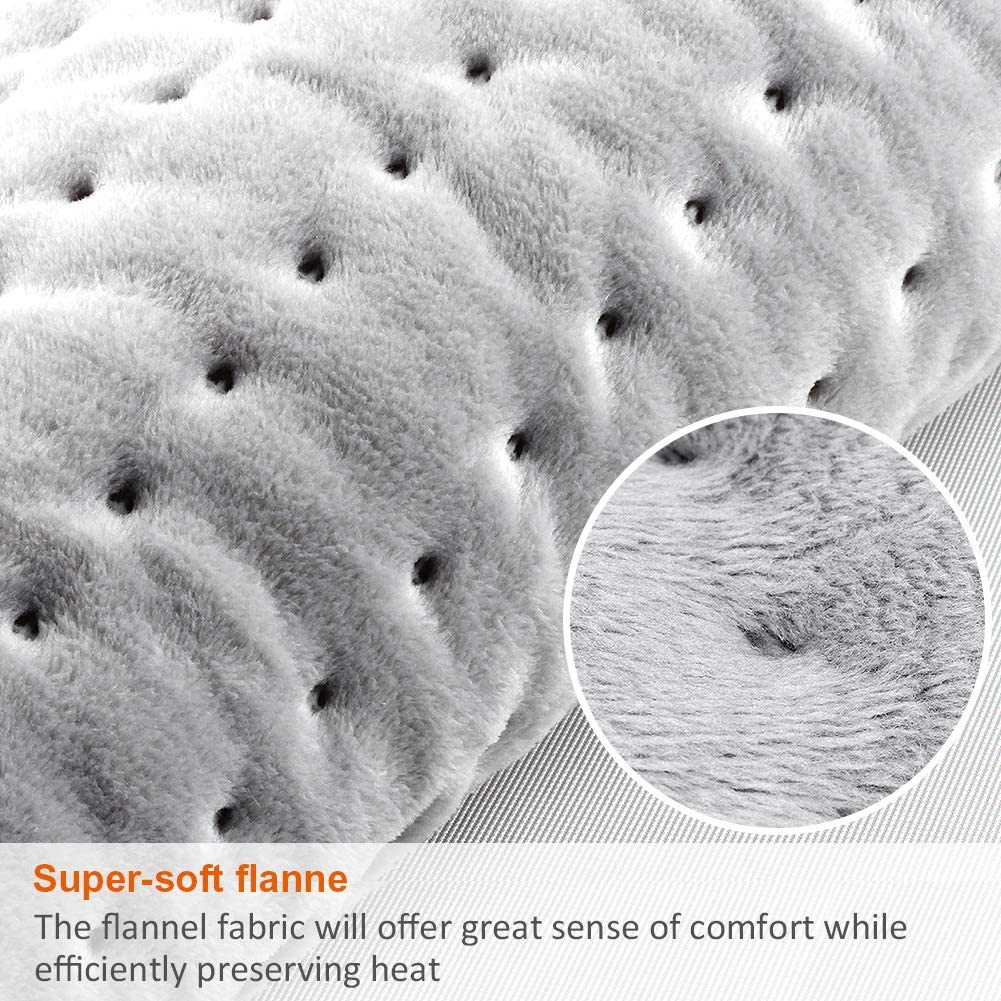 Flannel Electric Heating Pad - Keepwarming, Soft & Cozy Relief