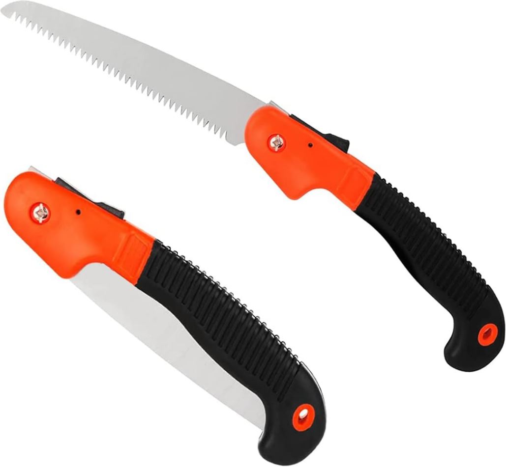 Foldable Hand Saw - Heavy Duty, Sharp Blade, Compact, Portable for Outdoor Use