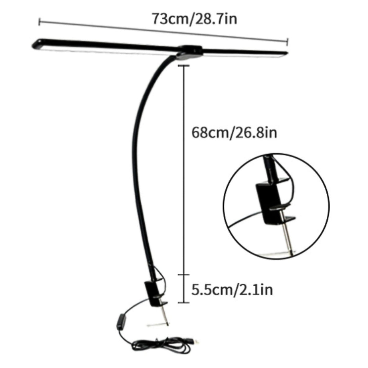Dual LED Desk Lamp