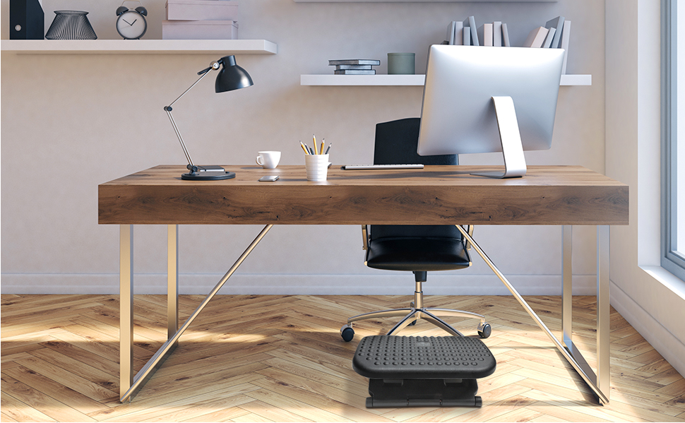 Adjustable Under Desk Foot Rest β Ergonomic Acupressure