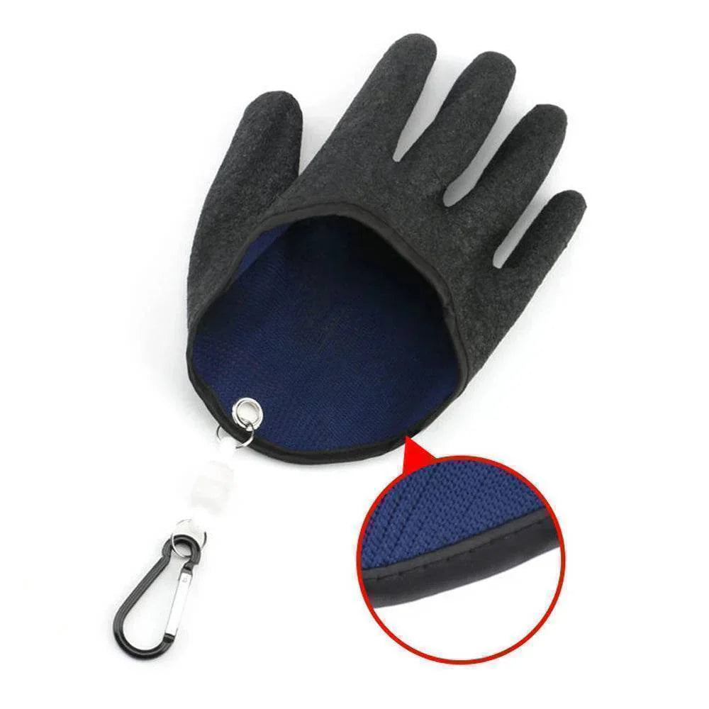 Magnet Release Full Finger Fishing Gloves - Non-slip, Puncture Resistant
