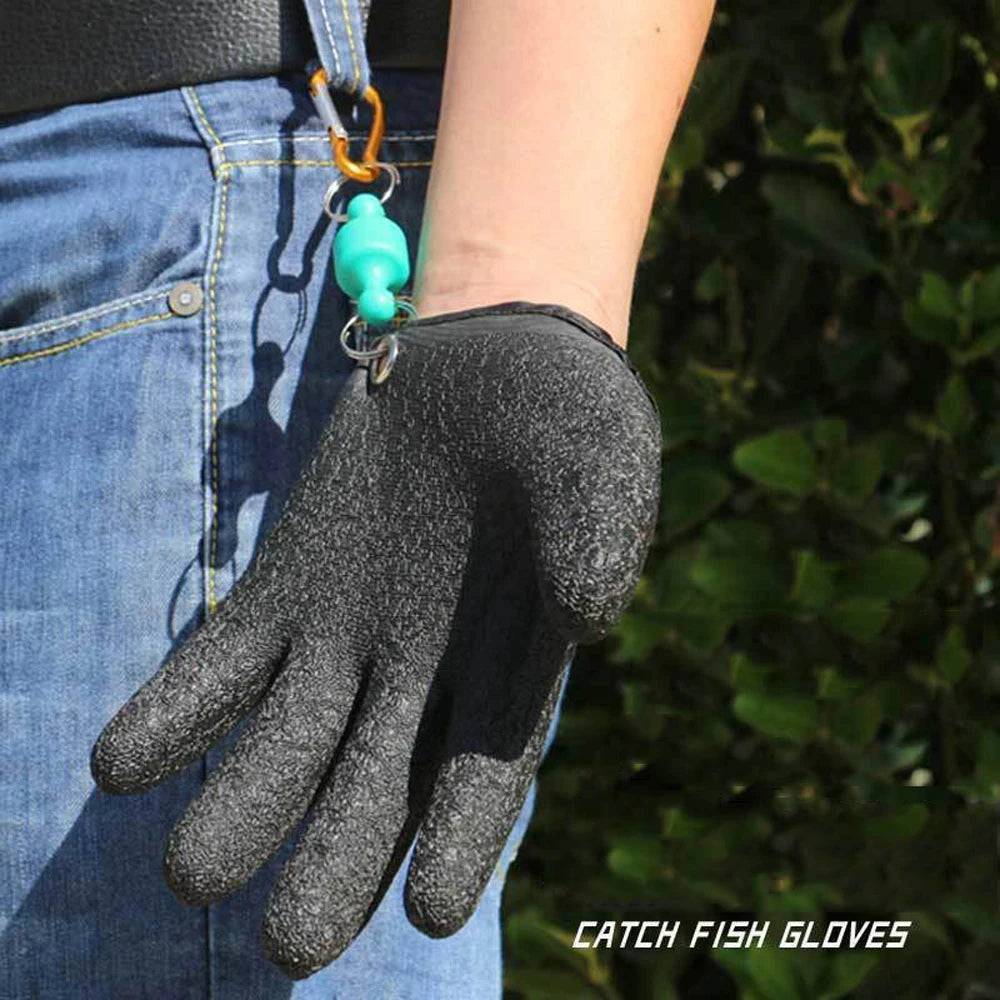 Magnet Release Full Finger Fishing Gloves - Non-slip, Puncture Resistant