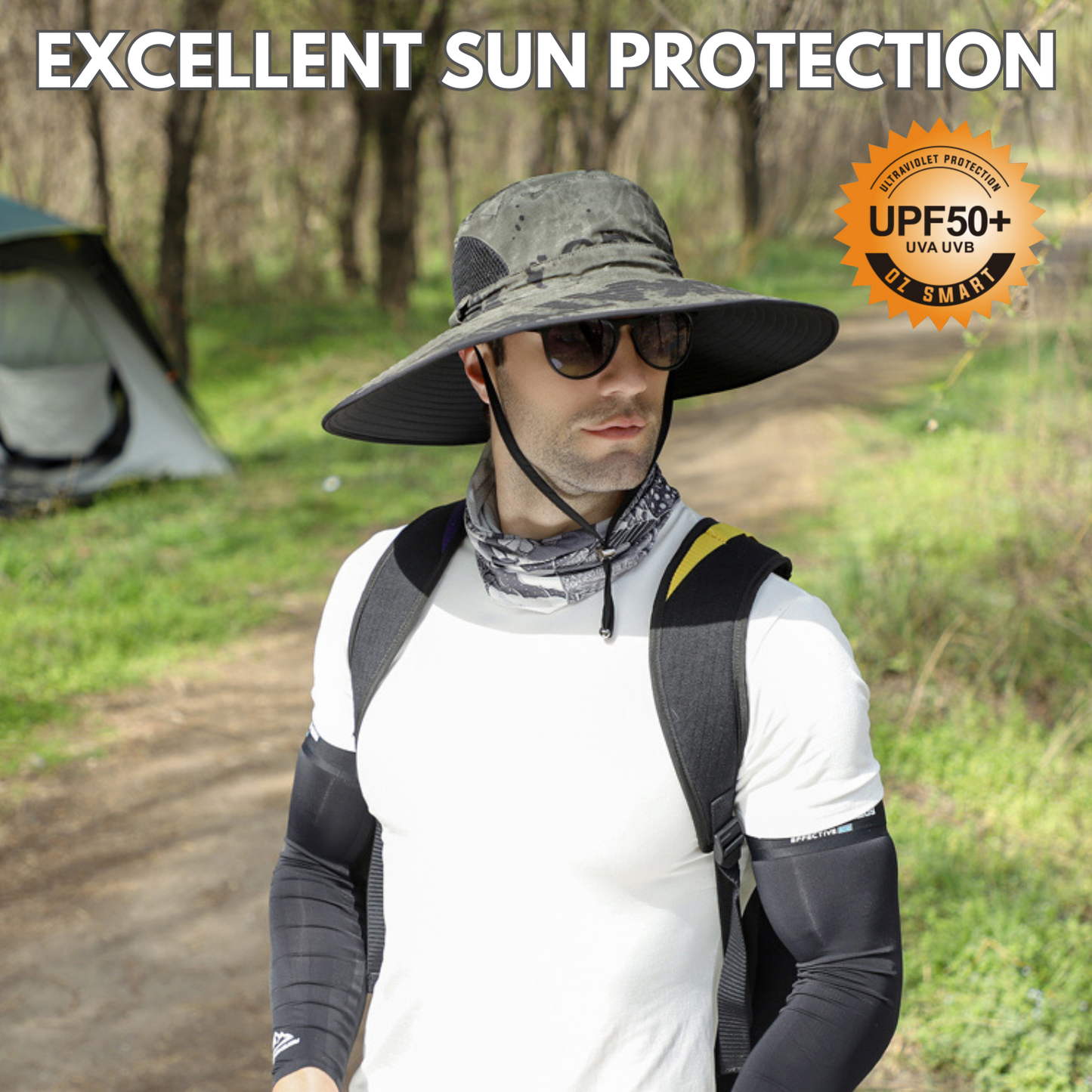 Extra Wide Brim Sun Hat for Big Heads – UV Protection