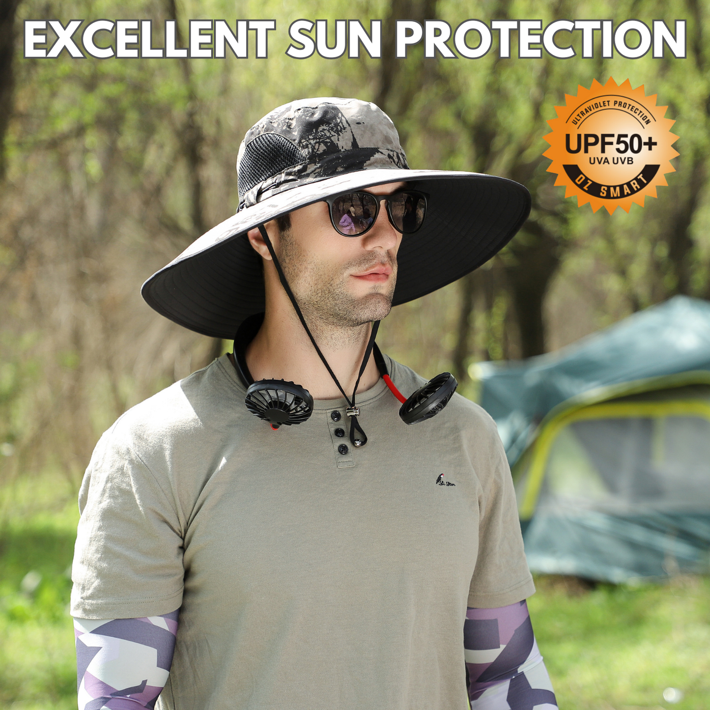 Extra Wide Brim Sun Hat for Big Heads – UV Protection