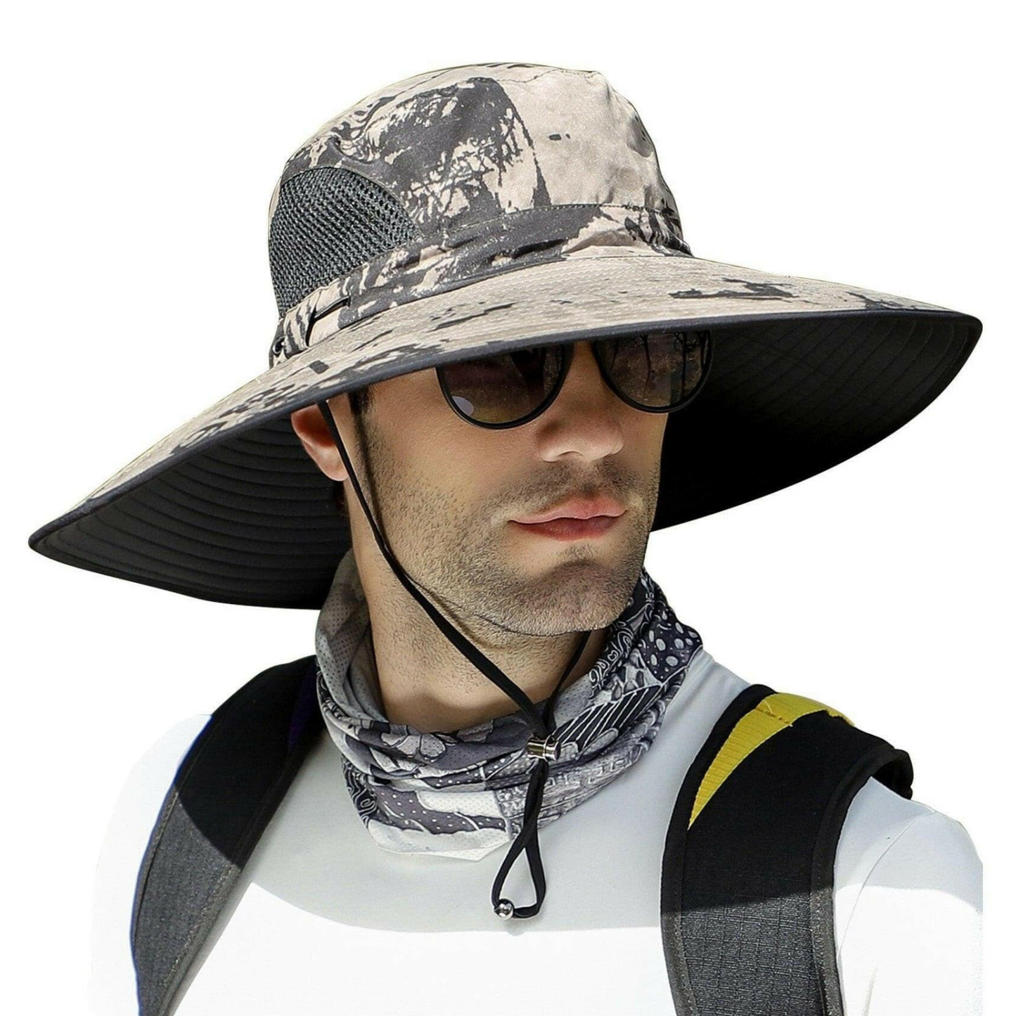 Extra Wide Brim Sun Hat for Big Heads – UV Protection