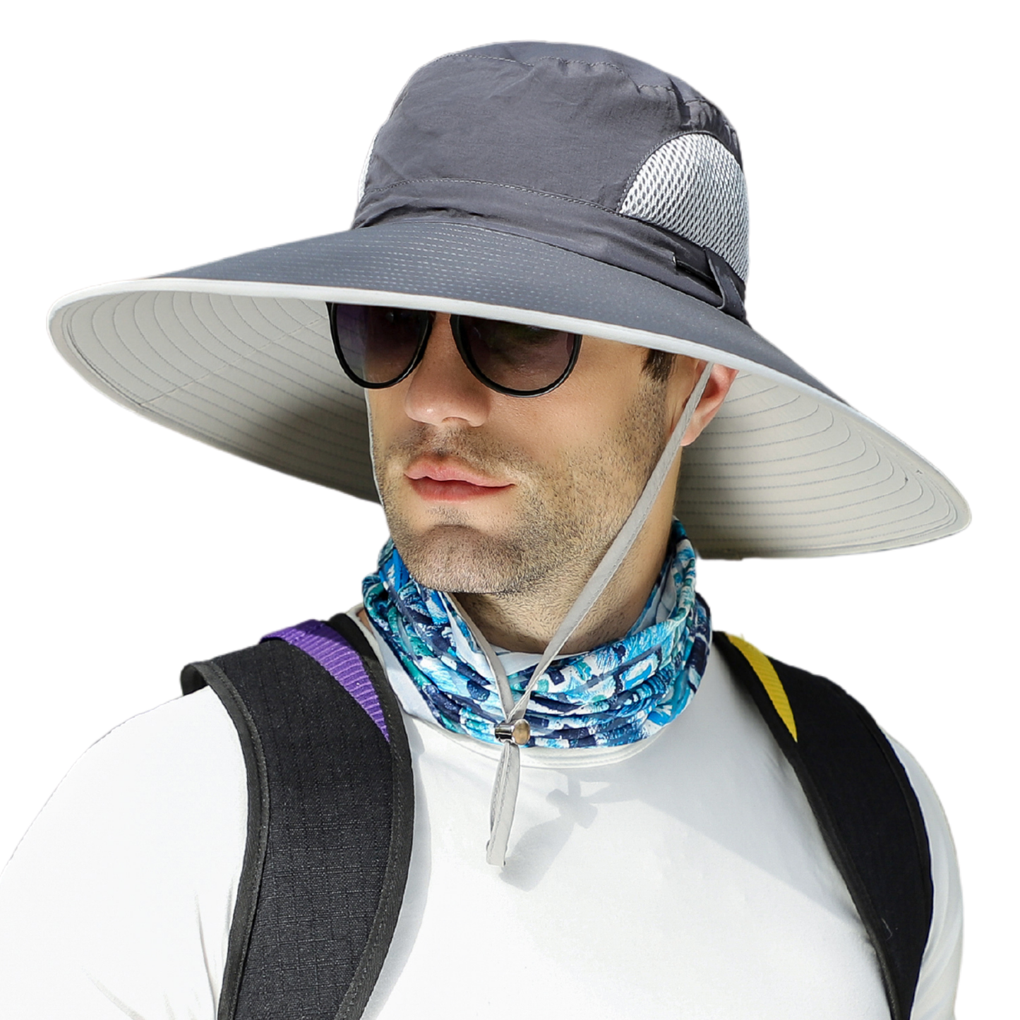 Extra Wide Brim Sun Hat for Big Heads – UV Protection