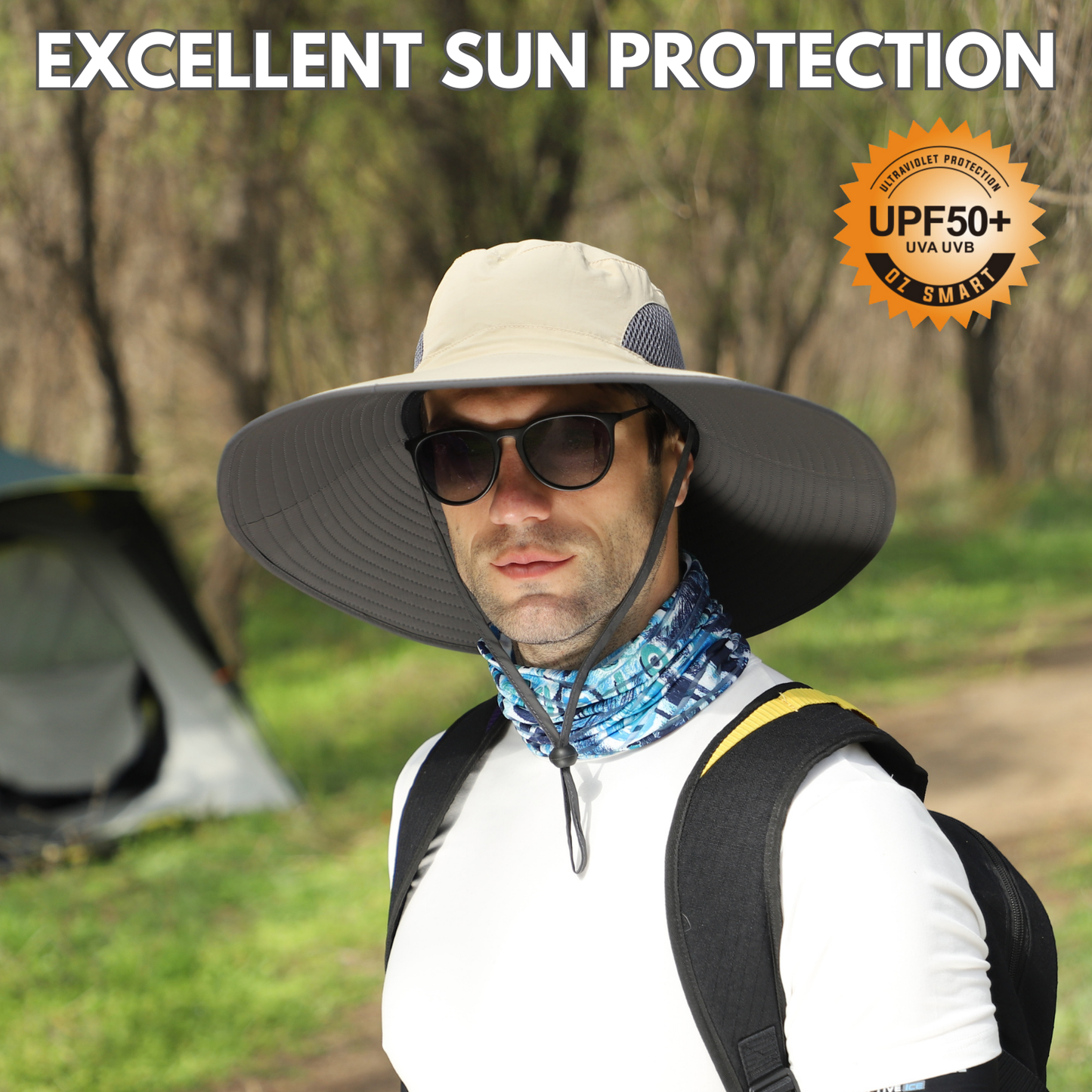 Extra Wide Brim Sun Hat for Big Heads – UV Protection