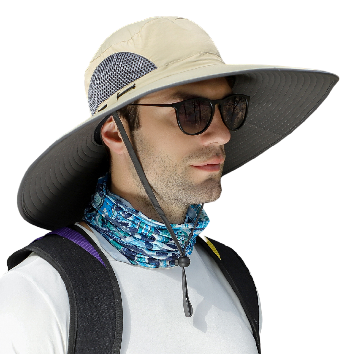 Extra Wide Brim Sun Hat for Big Heads – UV Protection