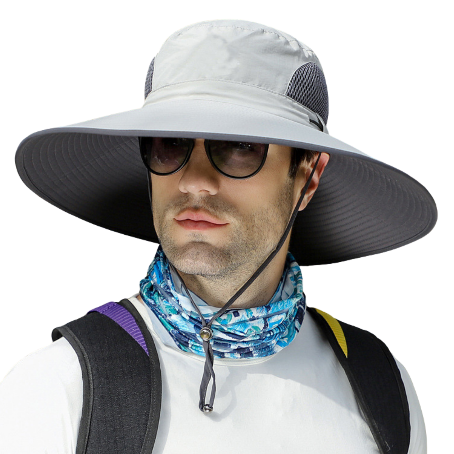 Extra Wide Brim Sun Hat for Big Heads – UV Protection
