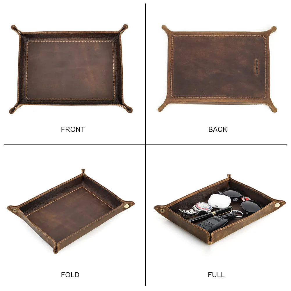 Leather Catchall Tray