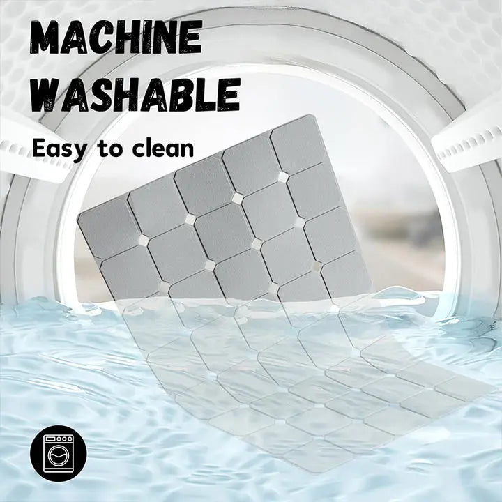 Silicone Foldable Tub Mat with Strong Suction Cups