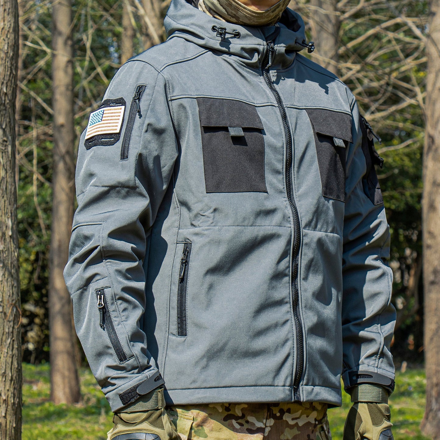 5-in-1 Tactical Jacket – Waterproof Softshell for All Terrain