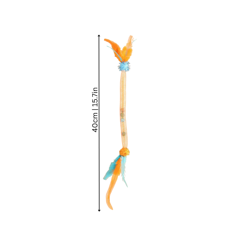 Interactive Cat Toy Ball - Bell & Feather Toy