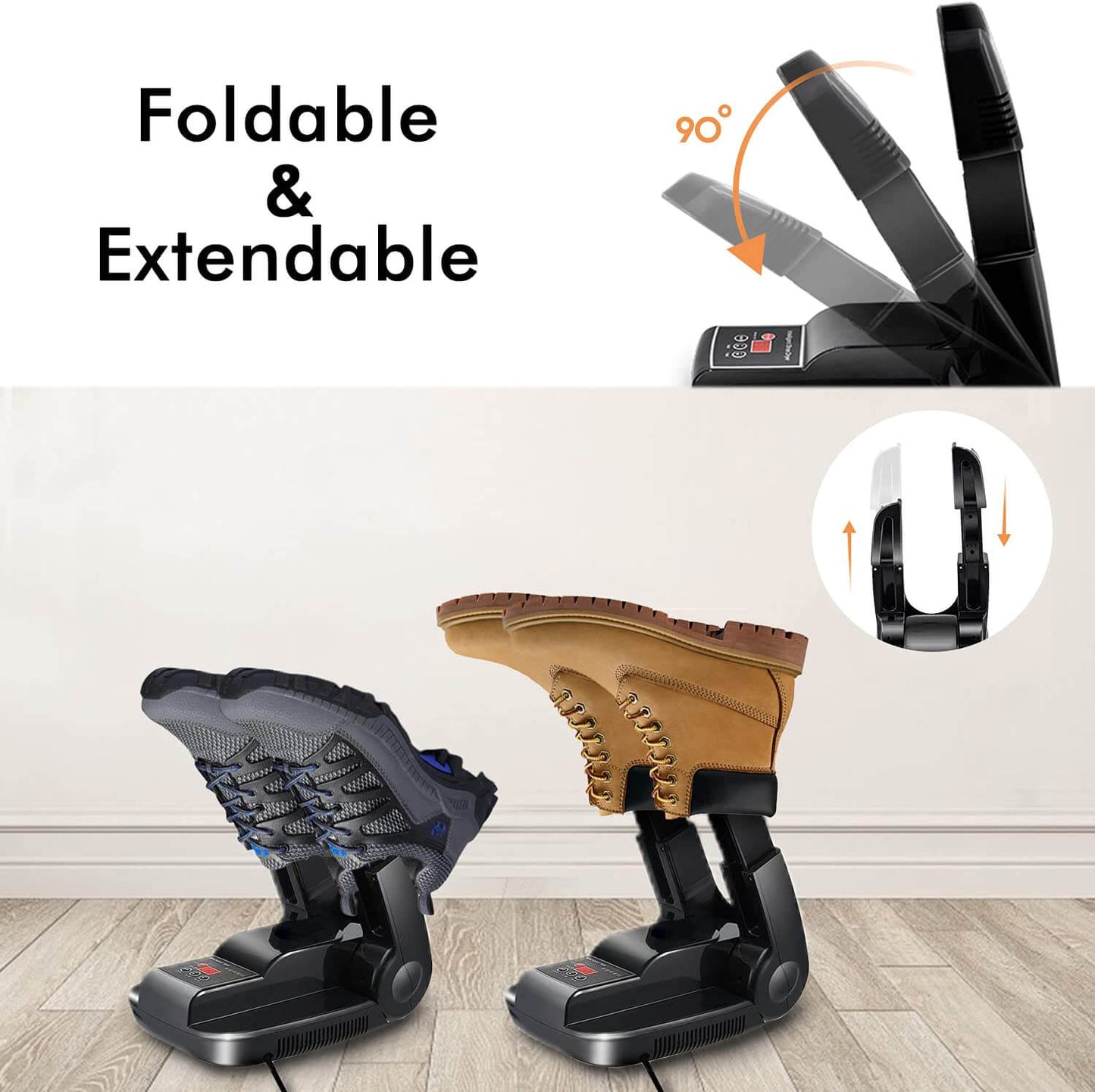 Fast Drying Portable Electric Shoe Dryer - Odor-Free Shoes