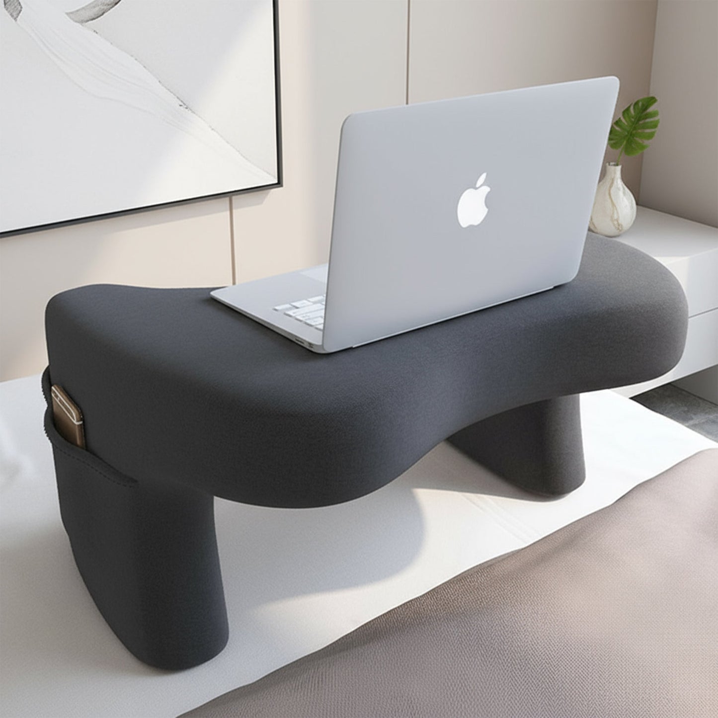 Reading Pillow with Backrest – Lap Desk for Work & Gaming