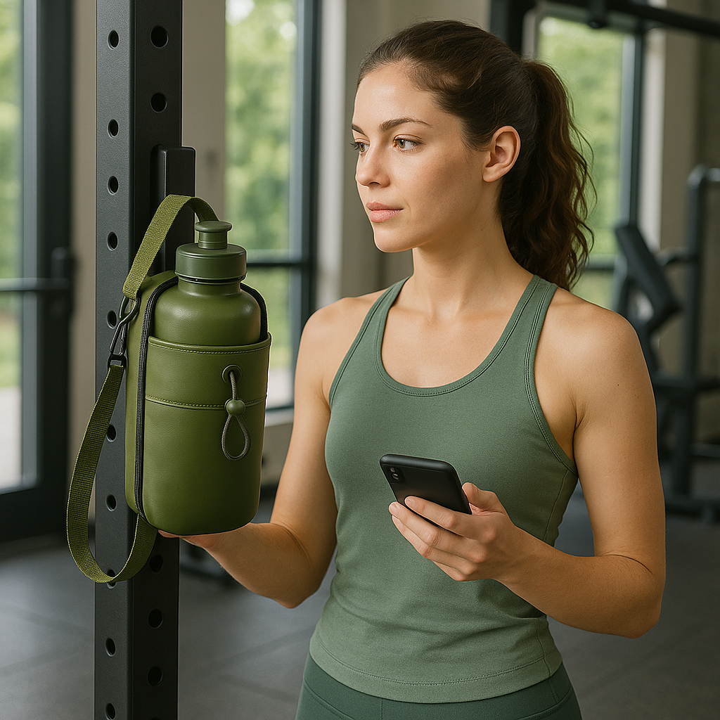 Magnetic Bottle Holder – Gym & Yoga Water Bottle Mount