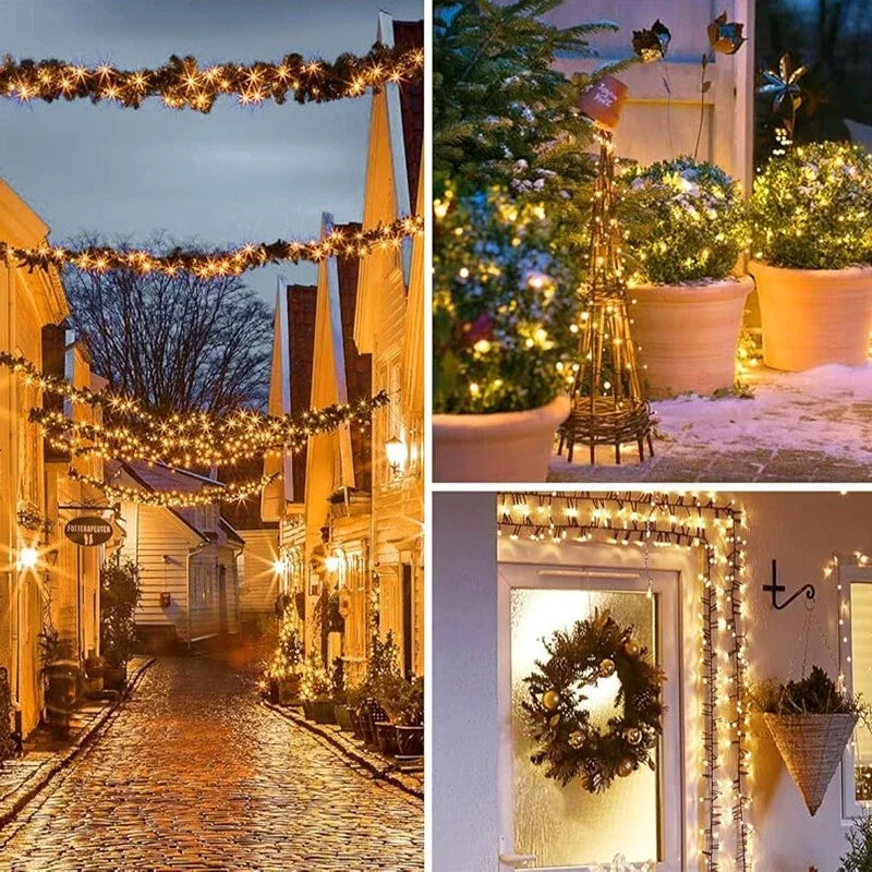 300LED Solar Fairy String Lights – 104ft Outdoor Decor