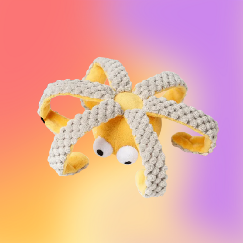 Plush Dog Toy Crinkle Chew Interactive Toy