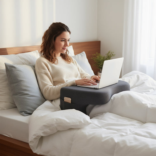 Reading Pillow with Backrest – Lap Desk for Work & Gaming
