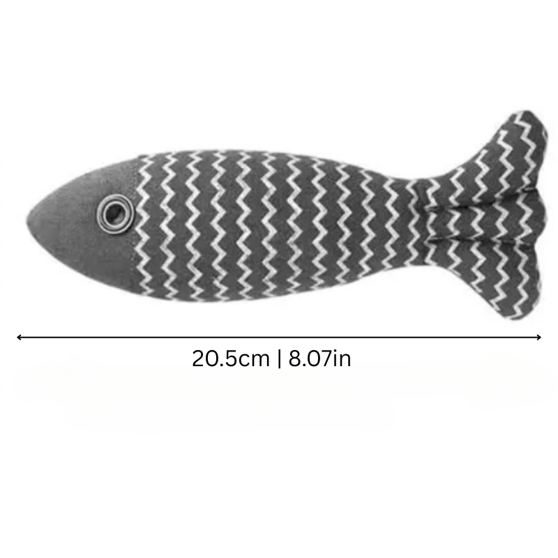 Catnip Fish Toys Set - Interactive Cat Chew Toys