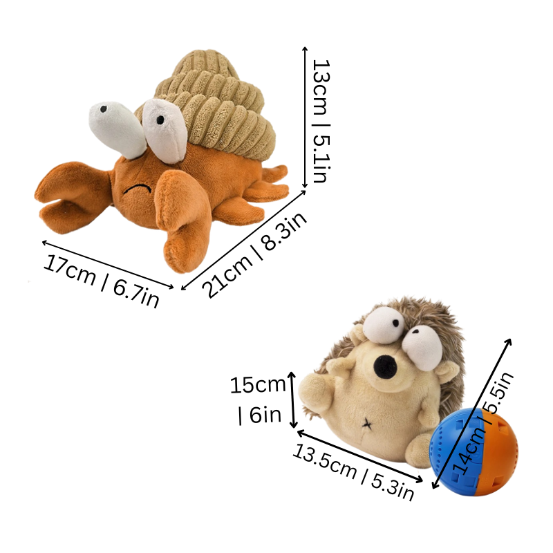 Interactive Dog Ball Toy - Squeaky & Replaceable Cover