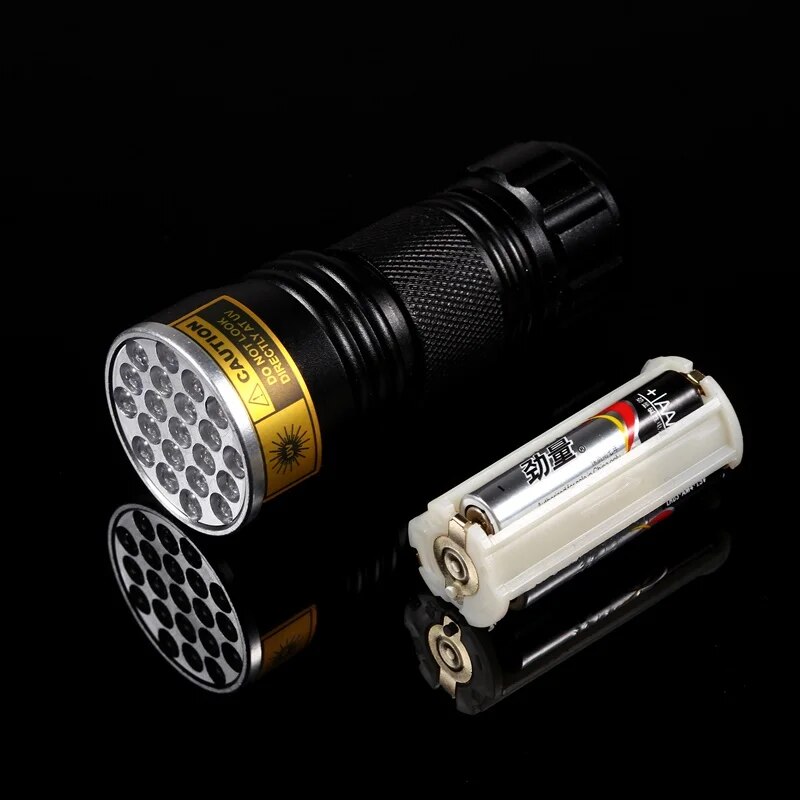 21-LED UV Blacklight Flashlight